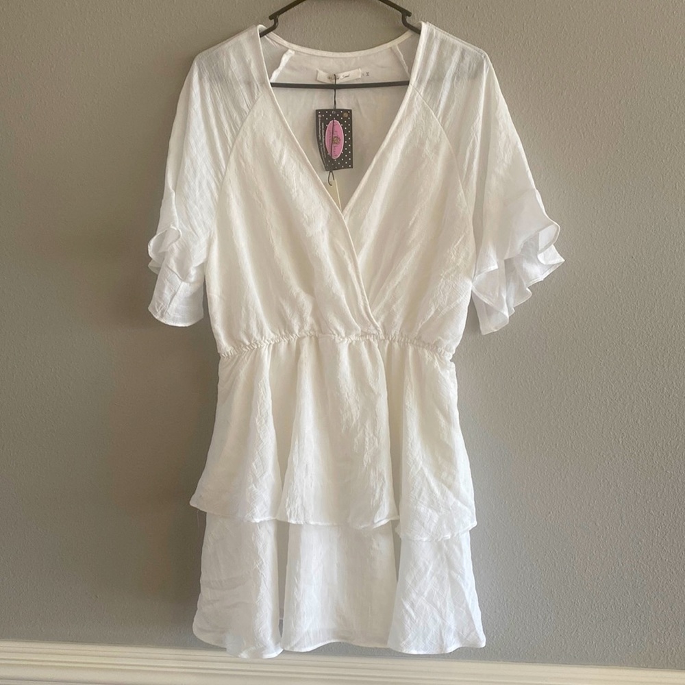 Mustard seed beach dress cover up size large NWT